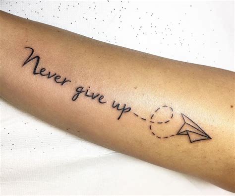 101 Amazing Never Give Up Tattoo Ideas YOu Will Love! | Tattoo never give up, Up tattoos, Never ...