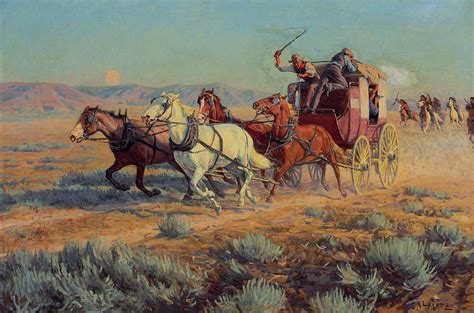 Stagecoach Painting at PaintingValley.com | Explore collection of ...