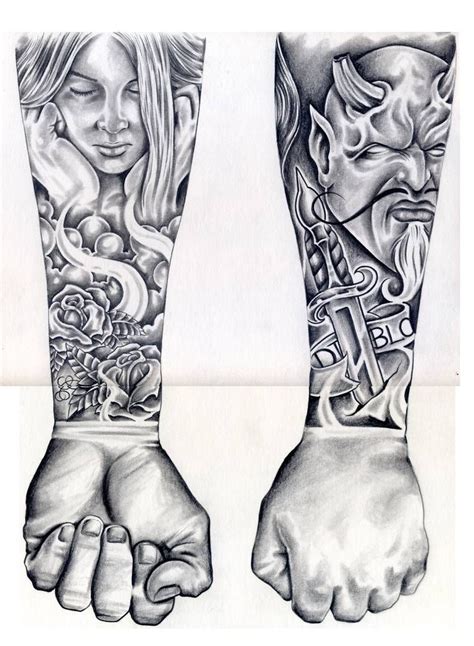 Pencil Art by TattooMan21 on DeviantArt | Chicano art tattoos, Half ...