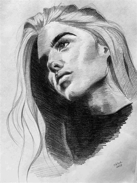 Face Drawing Tutorial at PaintingValley.com | Explore collection of ...