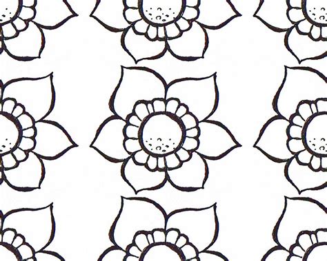 Simple Repeating Pattern - Flowers | A simple repeating patt… | Flickr