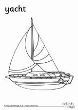 Yacht Coloring Page Printable Pages sketch template