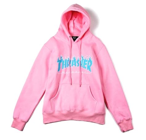 Thrasher Magazine Flame Pink Hoodie