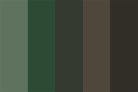 Forest Green and Brown Color Palette