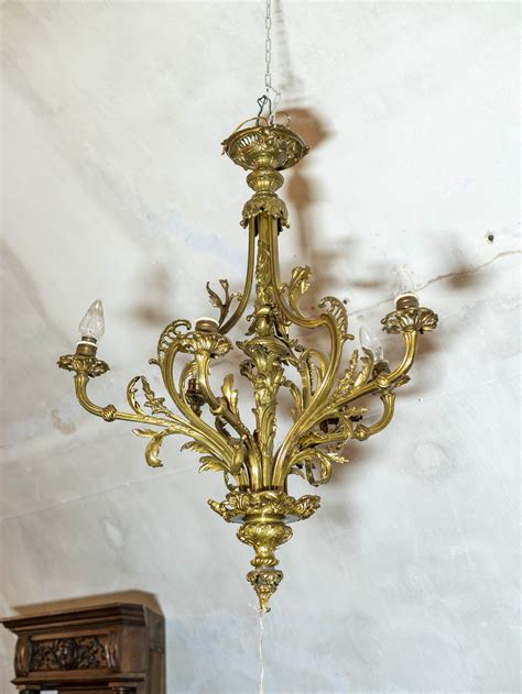 Antique bronze chandelier – Housevintage