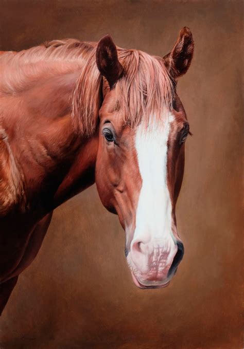 Horse pet portrait oil painting by Seattle artist Rebecca Luncan - REBECCA LUNCAN