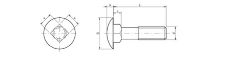 DIN 603 (8.8, 10.9) - ČSN ISO 8677 (8.8, 10.9) The bolts with large cup ...