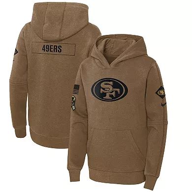 Youth Nike Brown San Francisco 49ers 2023 Salute to Service Club Fleece ...