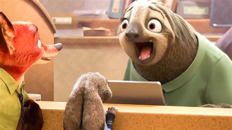 Flash The Sloth Laughing Scene - ZOOTOPIA (2016) Movie Clip - YouTube