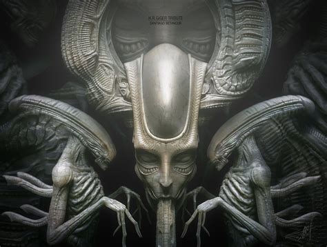 H.R. Giger Tribute, Santiago Betancur | Hr giger art, Hr giger, H.r. giger