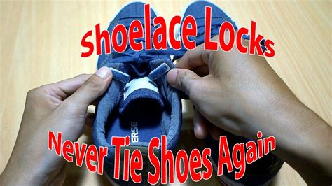 Shoelace Locks - Never Tie Your Shoes Again - YouTube