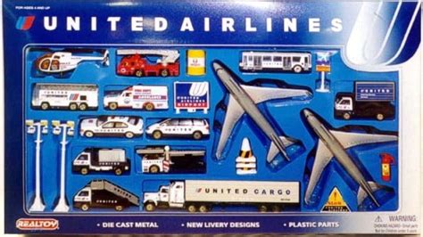 United Airlines B747 Die Cast Playset (30pc Set) - Walmart.com