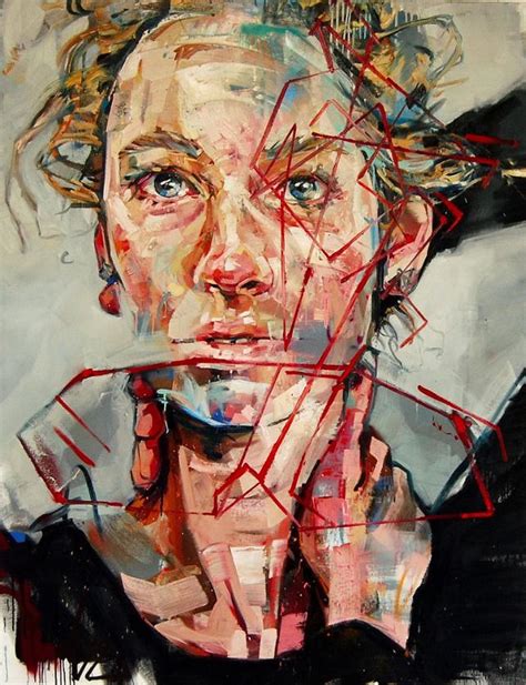 Andrew Salgado - Titled '1486' and painted using Oil colour with spray on canvas (2014). The ...