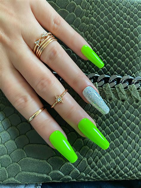 Neon Green Nails With Glitter | ubicaciondepersonas.cdmx.gob.mx