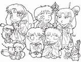 Inuyasha coloring pages  80 Free WONDER DAY sketch template