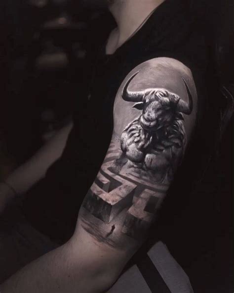 Minotaur #darwinenriquez #cheyennetattooequipment #balmtattoo #fusion_ink Skull Tattoo Design ...