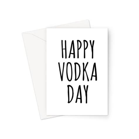 Funny Birthday Card For Him Or Her Vodka Lover Birthday | Etsy in 2020 ...