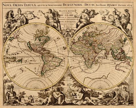 Large Printable World Maps Old
