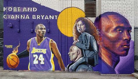 Chicago street artist pays tribute to Kobe and Gianna Bryant through ...