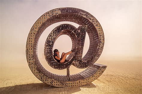 Burning Man - @ - Giant Letter Sculpture