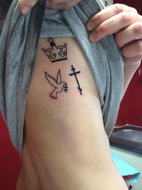 Father Son Holy Spirit Cross Tattoo