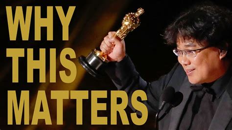 Why Parasite Winning the Best Picture Oscar Matters - YouTube