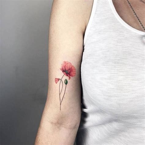 60 Beautiful Poppy Tattoo Designs for Women | TattooAdore | Red poppy tattoo, Poppies tattoo ...