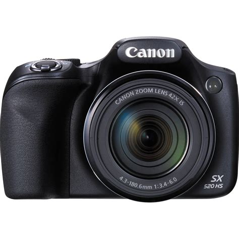 Canon PowerShot SX520 HS Digital Camera (Black) 9544B001 B&H