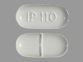 IP 110 Pill White Capsule/Oblong - Pill Identifier