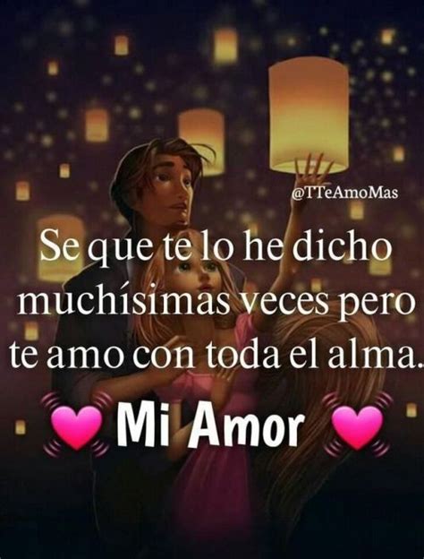 Imágenes de Te Amo Mucho Mi Vida con Frases Tiernas | Buenas noches amor mio, Frases de amor ...