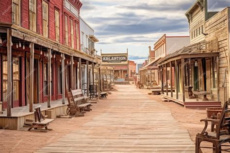 Premium AI Image | Old West Towns professional photography AI Generated