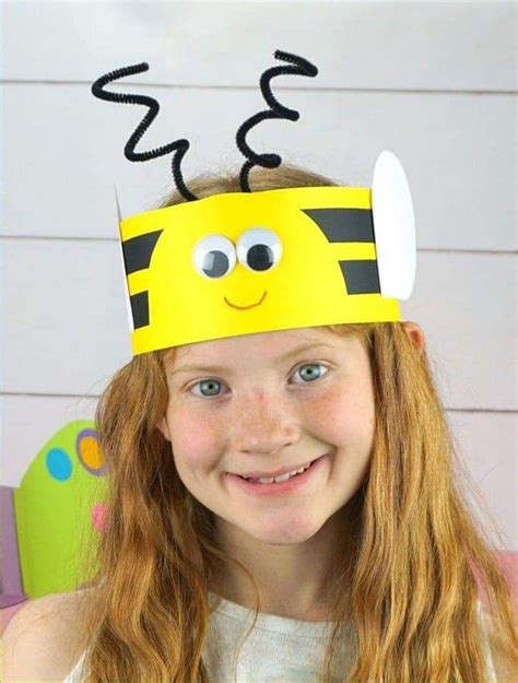 Ideas preciosas. | Bee crafts for kids, Headband crafts, Bee crafts