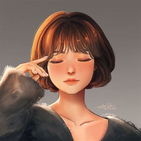 Portrait Study | Digital art girl, Girly art illustrations, Anime girl drawings