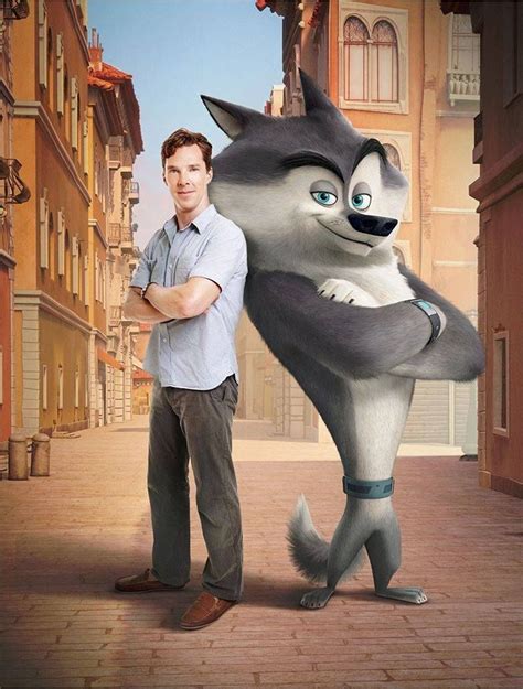 PENGUINS OF MADAGASCAR (2014) ~ Benedict Cumberbatch as the voice of Classified the wolf ...