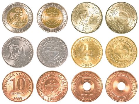 Philippines Peso Coins Collection Set Stock Photo - Image of finance ...