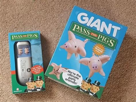 Pass the pigs game review - travel set and giant game