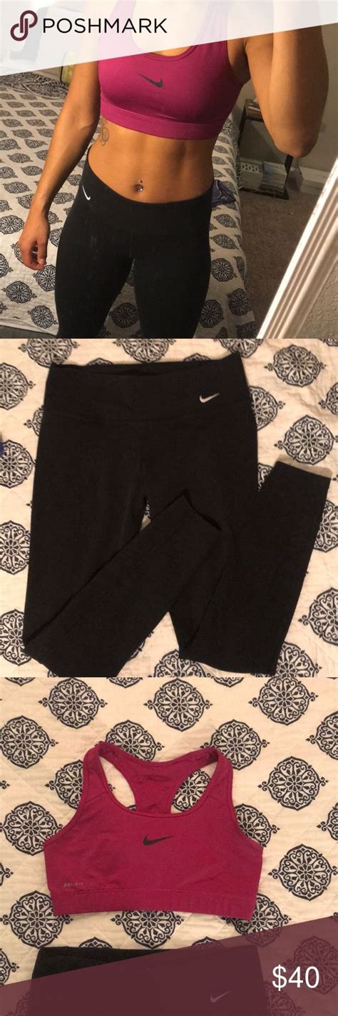 Womens Nike Sports Bra & Full Length Leggings | Nike women, Nike sports ...