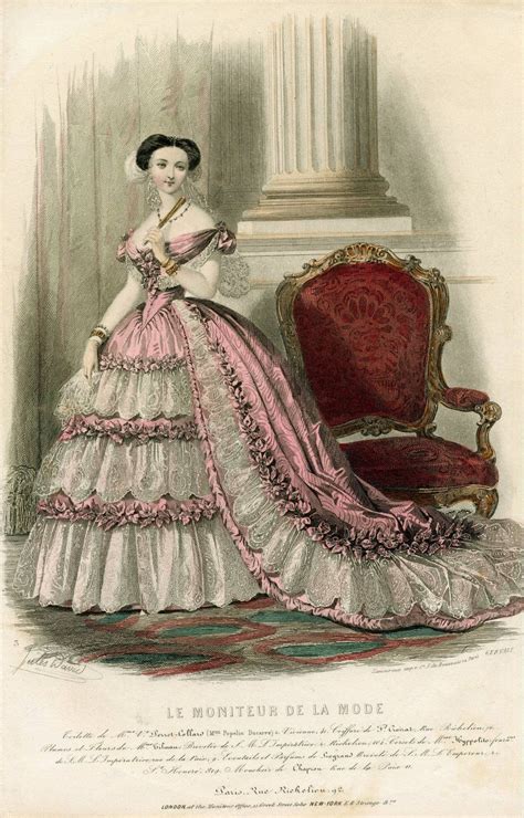 Victorian fashion, Fashion plates, 1850s fashion plate