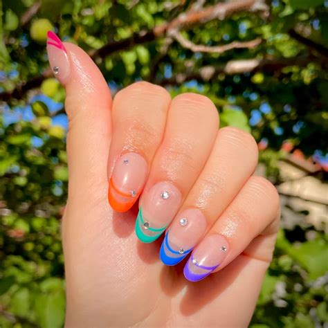 21 Trendy Rainbow Neon Nail Design Ideas for 2022