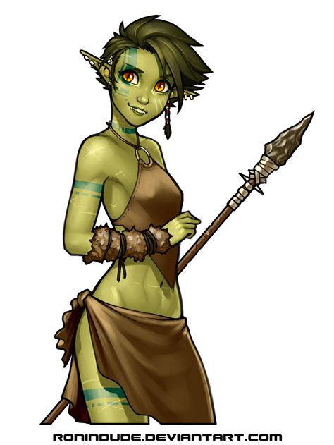 Daily Drawing 5-5-2016 Half-Orc Girl | Female orc, Character art, Half-orc