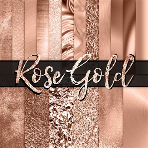 Rose Gold Digital Paper Rose Gold Background, Rose Gold Paper, Rose Gold Glitter Digital Paper ...