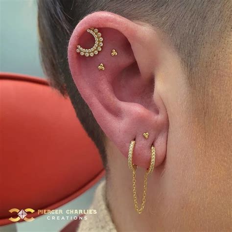 CafeMom.com : Unique Design : 16 Ear Piercing Combinations That Turn Ears Into a Work of Art ...