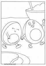 Free Avocado Coloring Pages For Kids 12 Printable PDFs sketch template