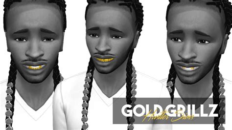 HustlerxSims Presents : Grillz V2 - Sims 4 CC Finds