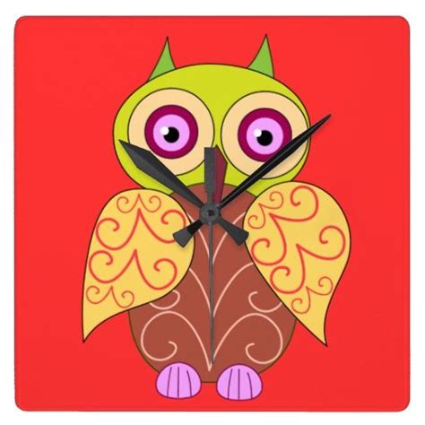 An owl drawing wall clocks | Owls drawing, Clock, Drawings