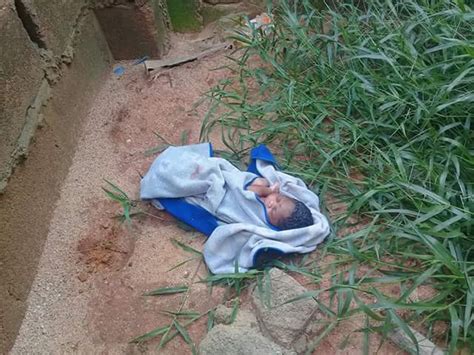 Photos: Newborn baby found abandoned in uncompleted building in Benin city, rescued alive.