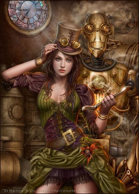 Steampunk art and drawing examples that ... | Steampunk artwork, Steampunk art, Punk women