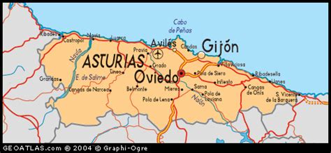 2_Map Asturias www.map-of-spain.co.uk.gif (500×233) | Northern spain, Asturias spain, Asturias