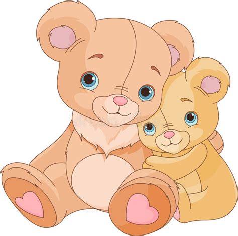 Teddy Bears Hugging Clip Art