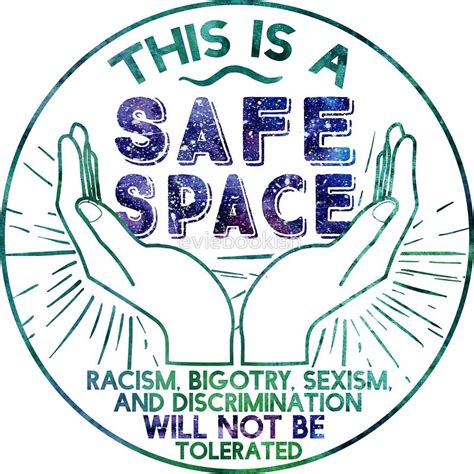 Safe Space Sticker by eviebookish | Safe space poster, Space poster ...